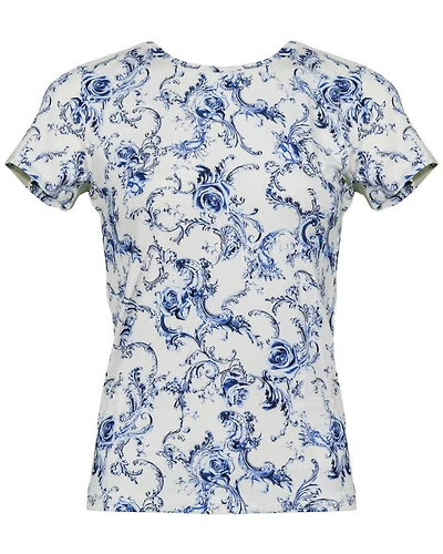L'Agence Ressi Baroque Swirl Print Tee