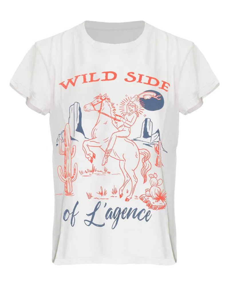 L'Agence Eliza Wild Side Tee
