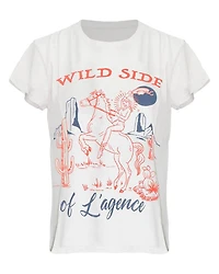 L'Agence Eliza Wild Side Tee