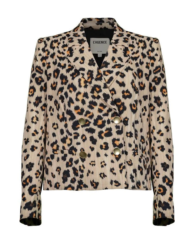L'Agence Atmore Leopard Blazer