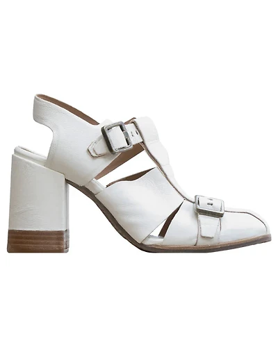 AS 98 Buckle Detail Block Heel Shoe