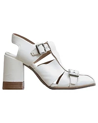AS 98 Buckle Detail Block Heel Shoe