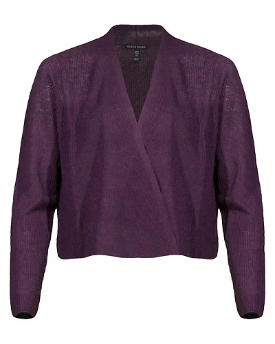 Eileen Fisher Linen Cotton Cropped Cardigan