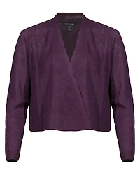 Eileen Fisher Linen Cotton Cropped Cardigan