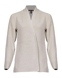 Eileen Fisher Cotton Crepe Open Cardigan