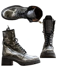 AS98 Metallic Leather Boot
