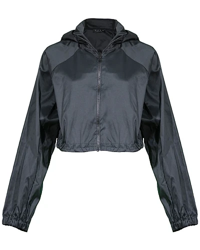 Shan Maxine Nylon Zip Hooded Jacket