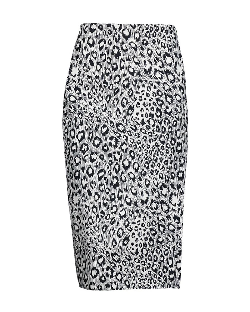 Shan Sofia Leo Print Pencil Skirt