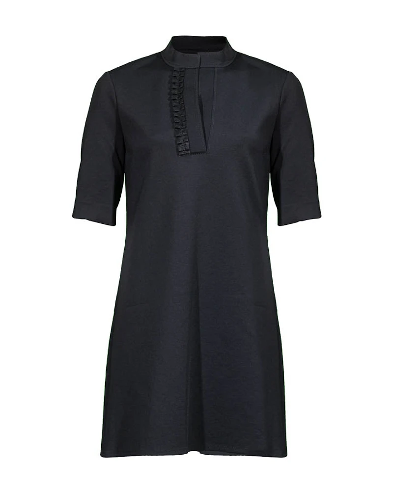 Shan Sofia Split Neck Jersey Dress