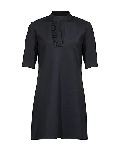 Shan Sofia Split Neck Jersey Dress