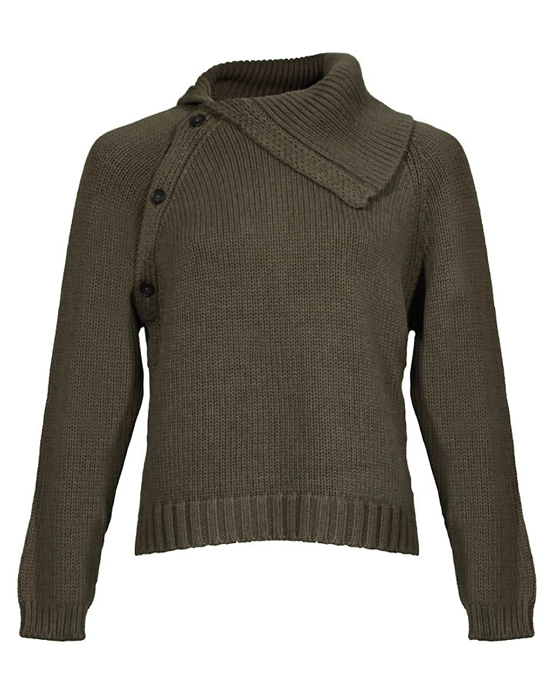 Repeat Flap Collar Sweater