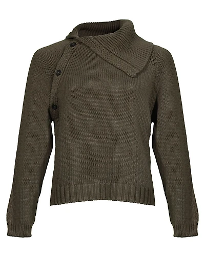 Repeat Flap Collar Sweater