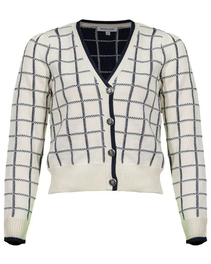 Veronica Beard Adaire Check Cardigan