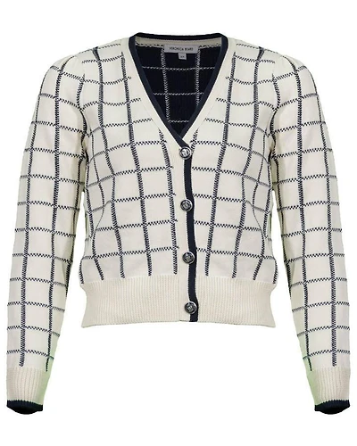 Veronica Beard Adaire Check Cardigan