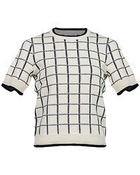 Veronica Beard Krissa Check Pullover