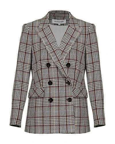 Veronica Beard Ellette Plaid Dickey Jacket