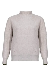 Kinross Cashmere Fashioned Funnel Neck Pullover
