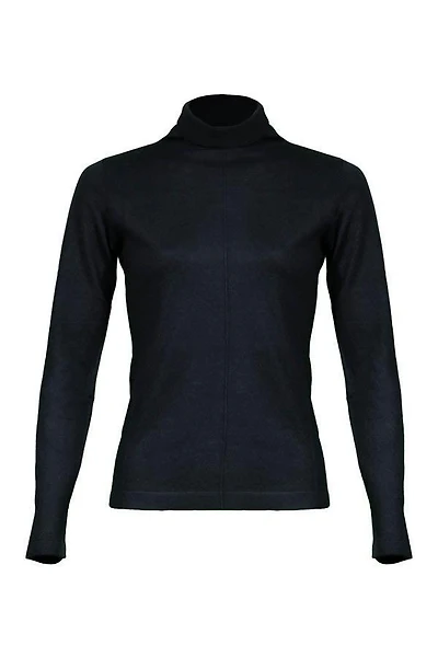 Kinross Cashmere Seamed Funnel Neck Pullover
