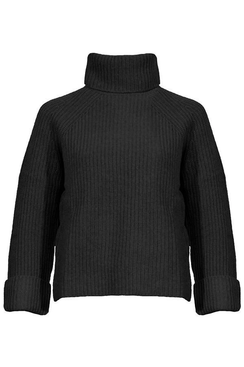 Kinross Cashmere Luxe Rib Knit Turtleneck