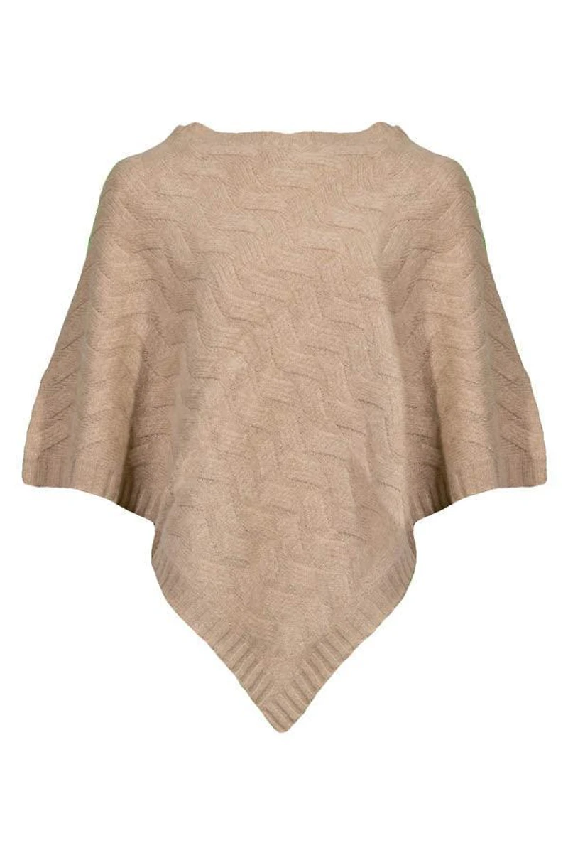 Kinross Cashmere Cable Poncho