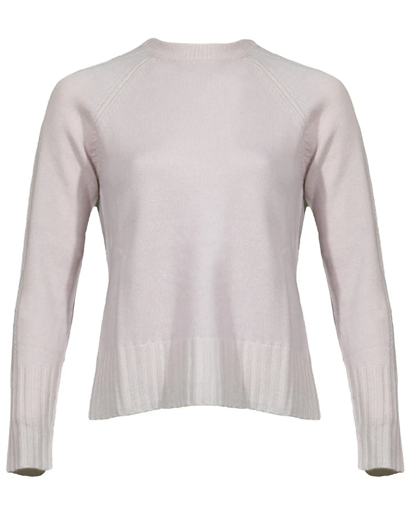 Kinross Plaited Rib Trim Crew Pullover