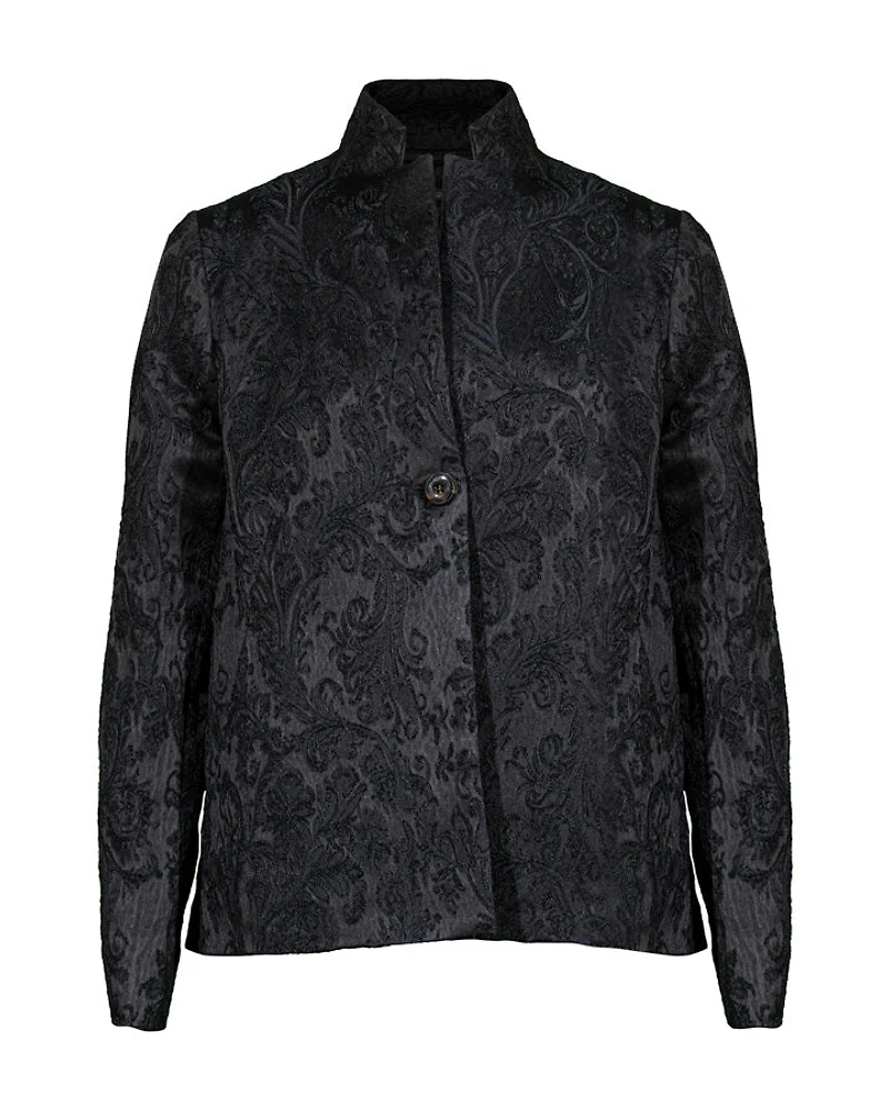 Annette Gortz Erita Stand Collar Jacquard Short Jacket