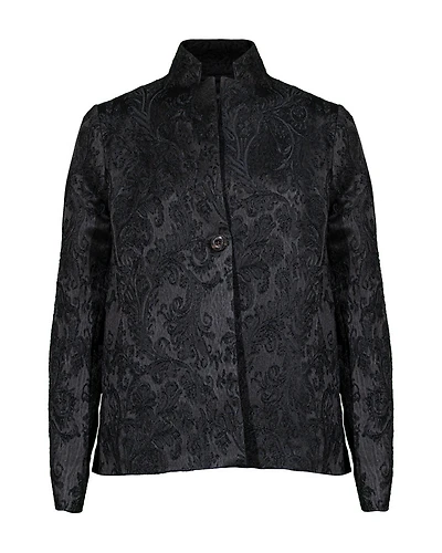 Annette Gortz Erita Stand Collar Jacquard Short Jacket