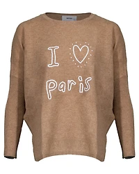 Notshy Cashmere I Love Paris Poncho Pullover