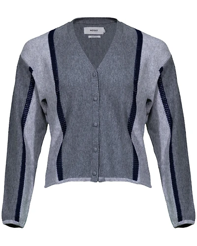 Notshy Cashmere Clarence Color Block Cardigan