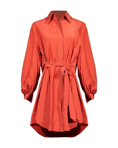 Marie Saint Pierre Katrina Taffeta Shirt Dress