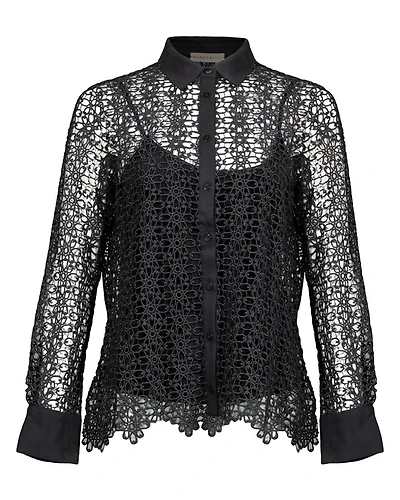Purotatto Long Sleeve Lace Blouse