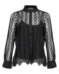 Purotatto Long Sleeve Lace Blouse