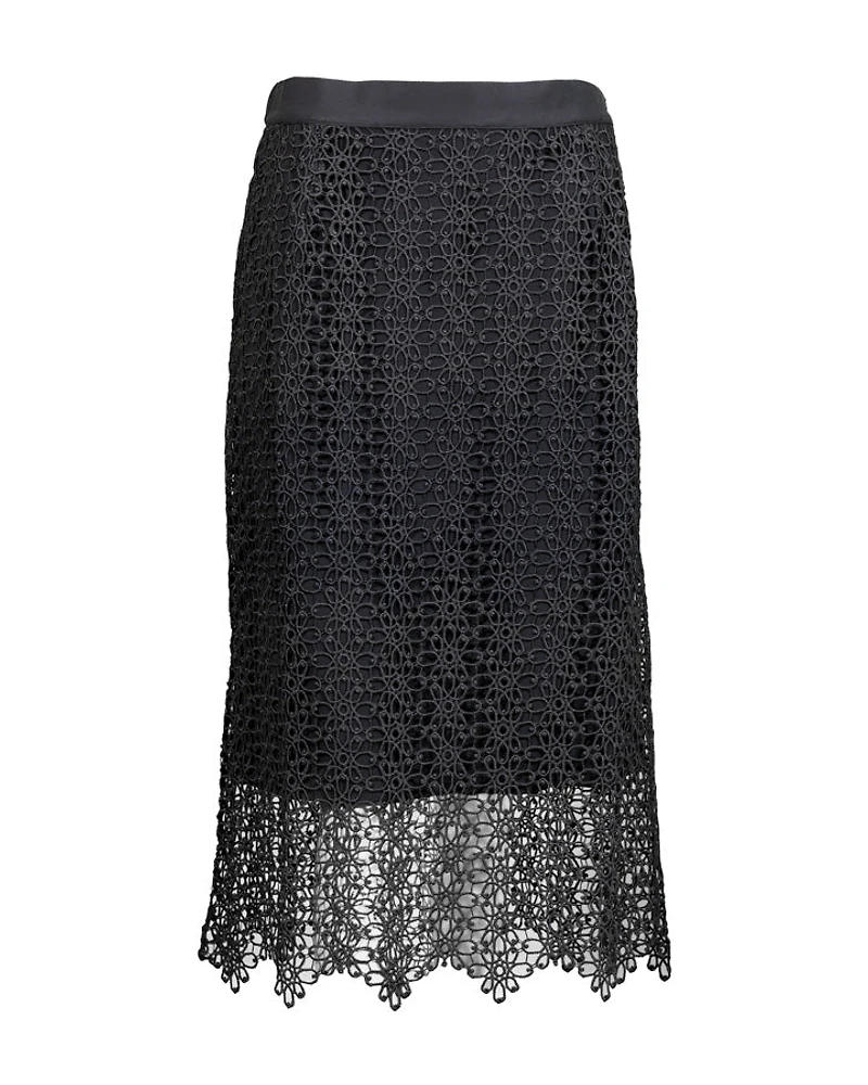 Purotatto Lace Pencil Skirt