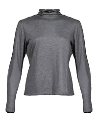 Purotatto Reversible Fine Striped Turtleneck