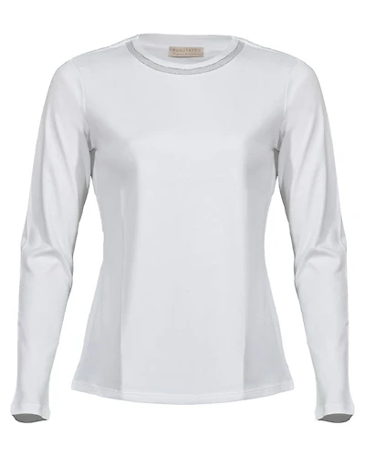 Purotatto Cotton Round Neck Tee With Chain