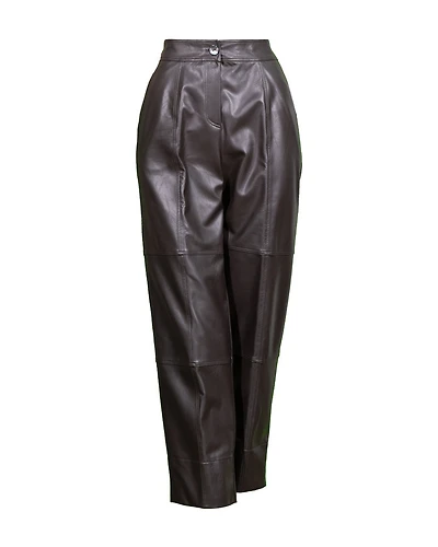 Purotatto Faux Leather Straight Cut Pant