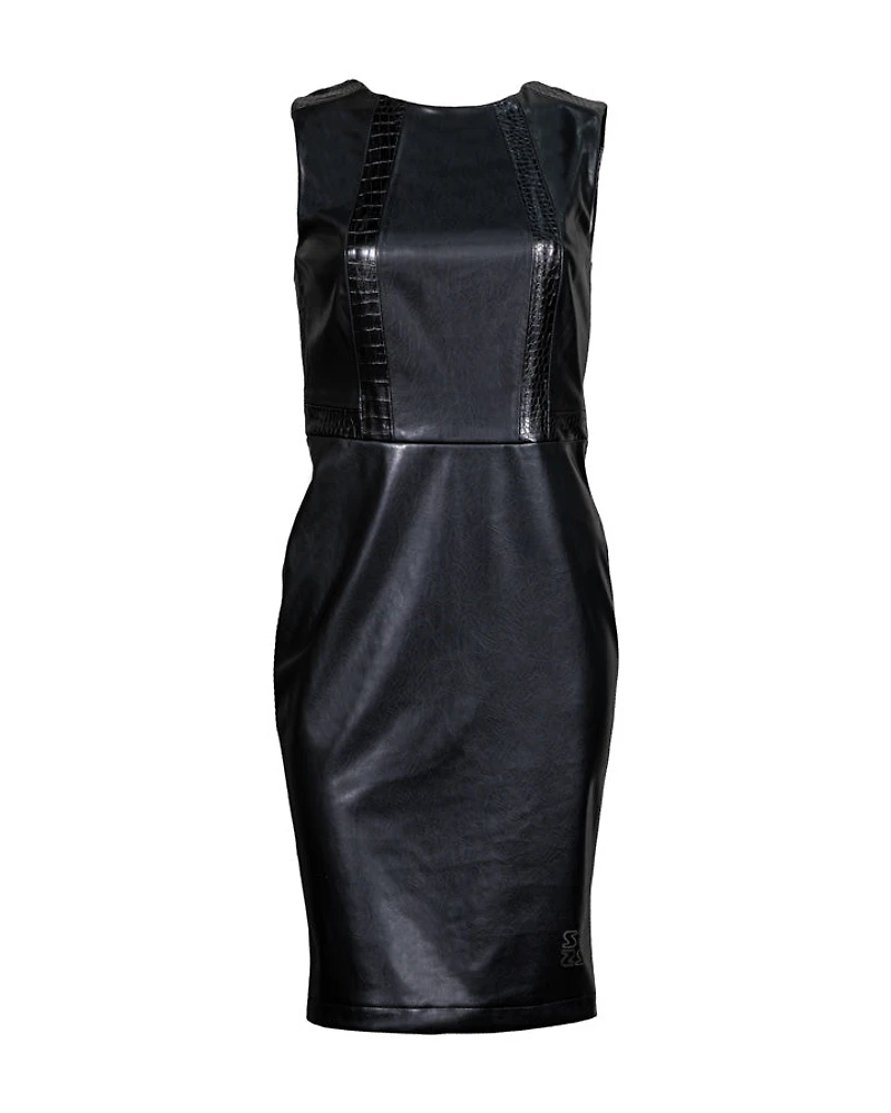 Sportalm Orivelle Leather Look Dress