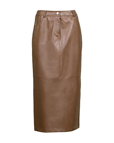 Purotatto Faux Leather Pencil Skirt