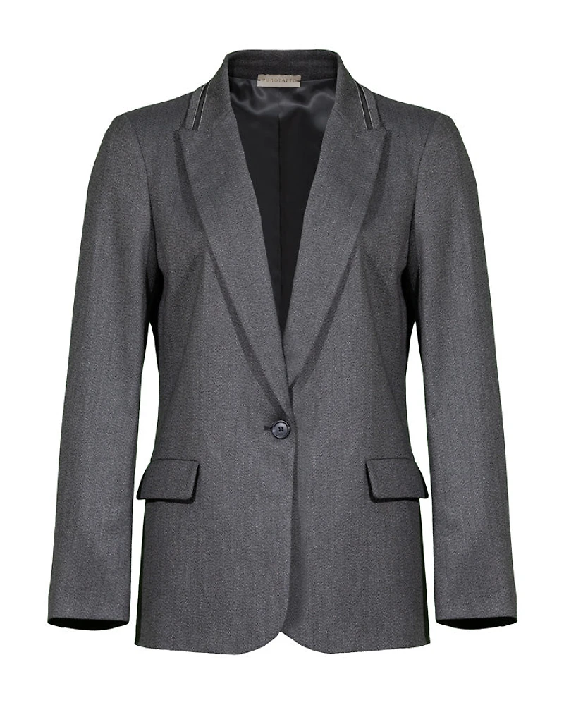 Purotatto Clean Classic One Button Blazer