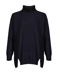 Tonet Pattern Mix Knit Turtleneck Pullover