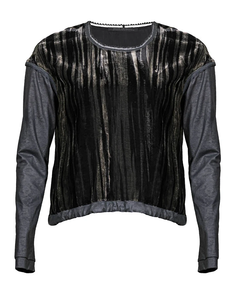 Beate Heymann Burnout Neck Embellished Top