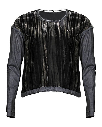 Beate Heymann Burnout Neck Embellished Top