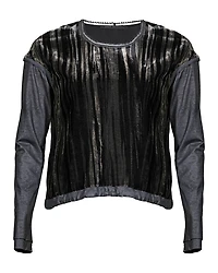 Beate Heymann Burnout Neck Embellished Top