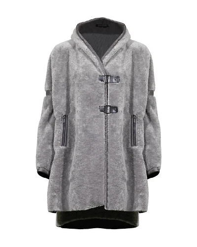 Beate Heymann Faux Fur Teddy Topper Coat