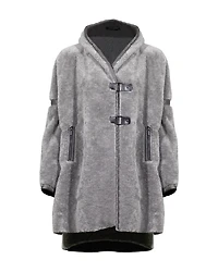 Beate Heymann Faux Fur Teddy Topper Coat