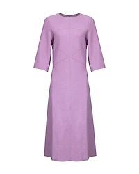 Tonet Half Sleeve Boiled Wool Dress