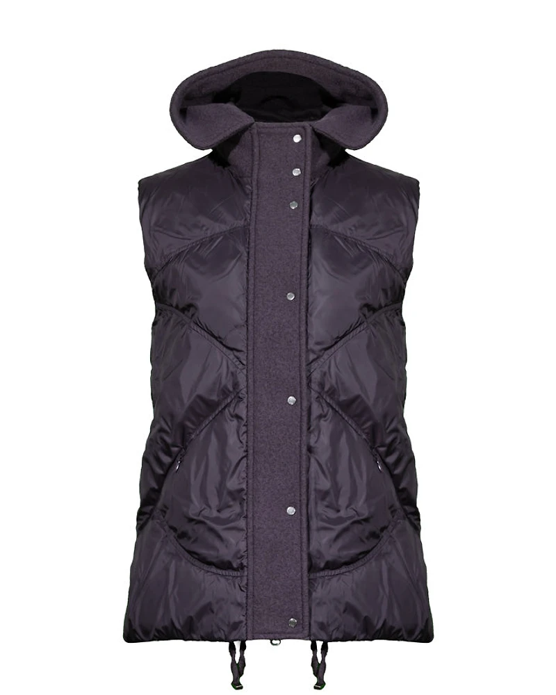 Tonet Padded Vest With Wool Trim