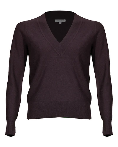 Veronica Beard Coleta V-Neck Cashmere Sweater