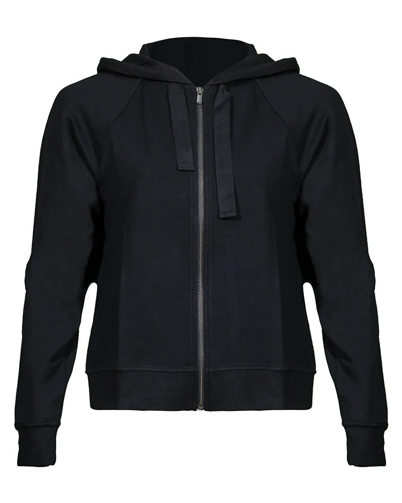 Majestic Filatures French Terry Zip Front Hoodie