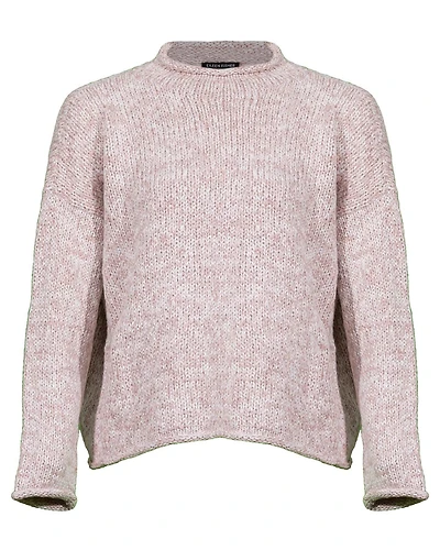 Eileen Fisher Orgain Cotton Funnel Neck Sweater